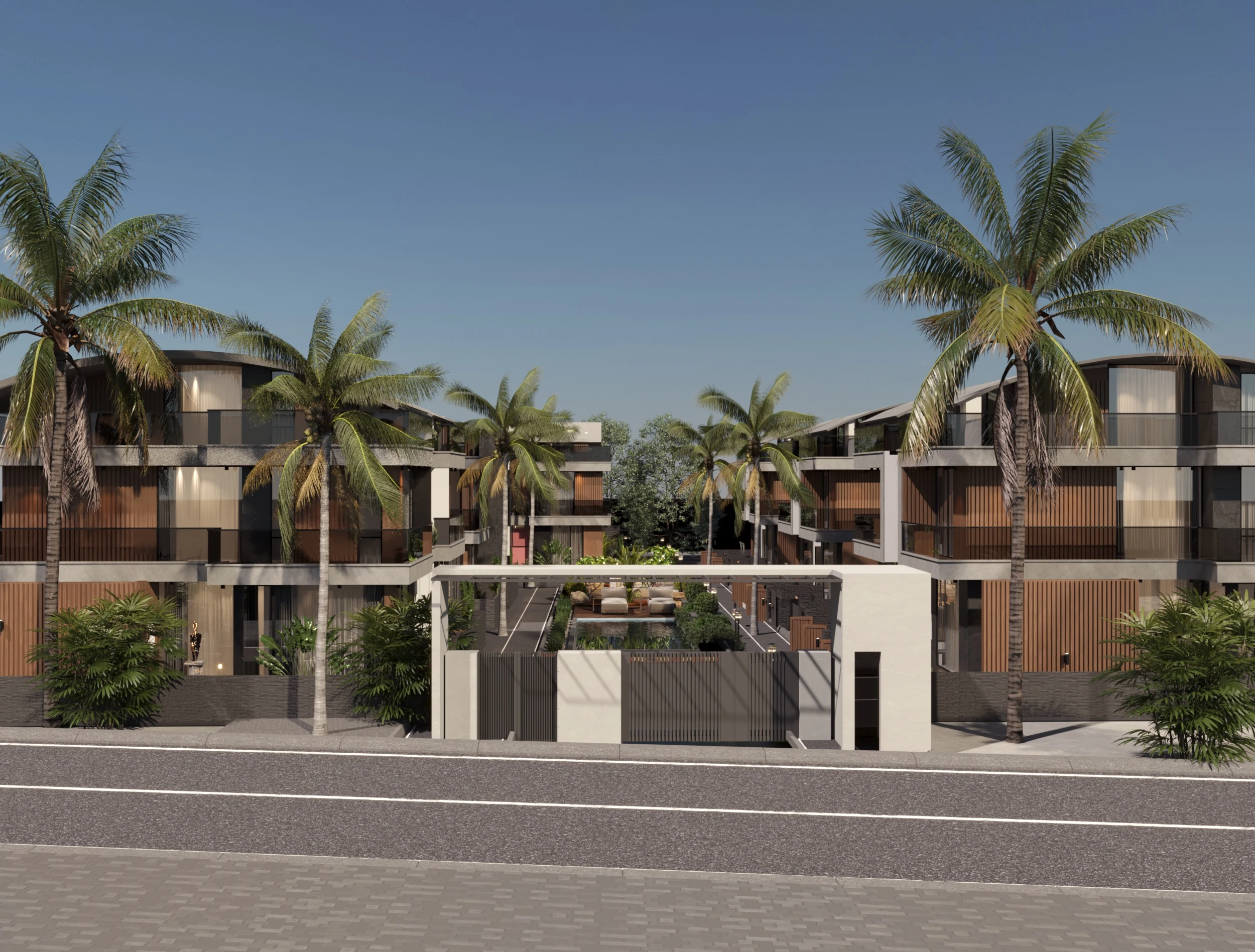 Belek 22 — site girişi, 3D görselleştirme